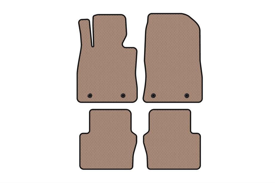 Toyota Yaris 2010–2020 Rubberen automatten Carsuit (Електро, 2017-2020, SD, beige) Image