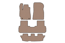 Toyota Highlander 2008–2013 Rubberen automatten Carsuit (2 rijen, beige) foto 1