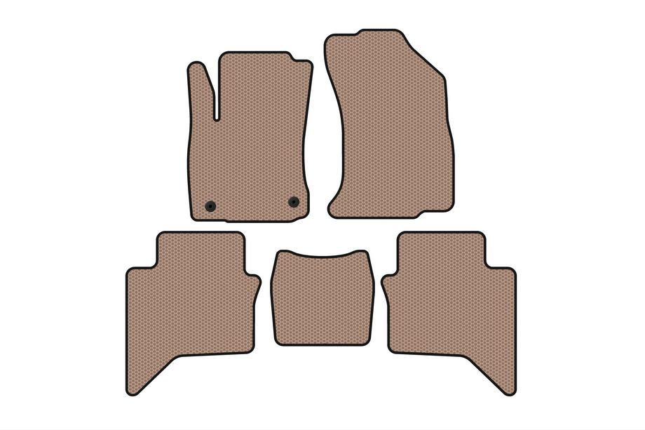 Toyota Hilux 2015– Rubberen automatten Carsuit (Beige) Image