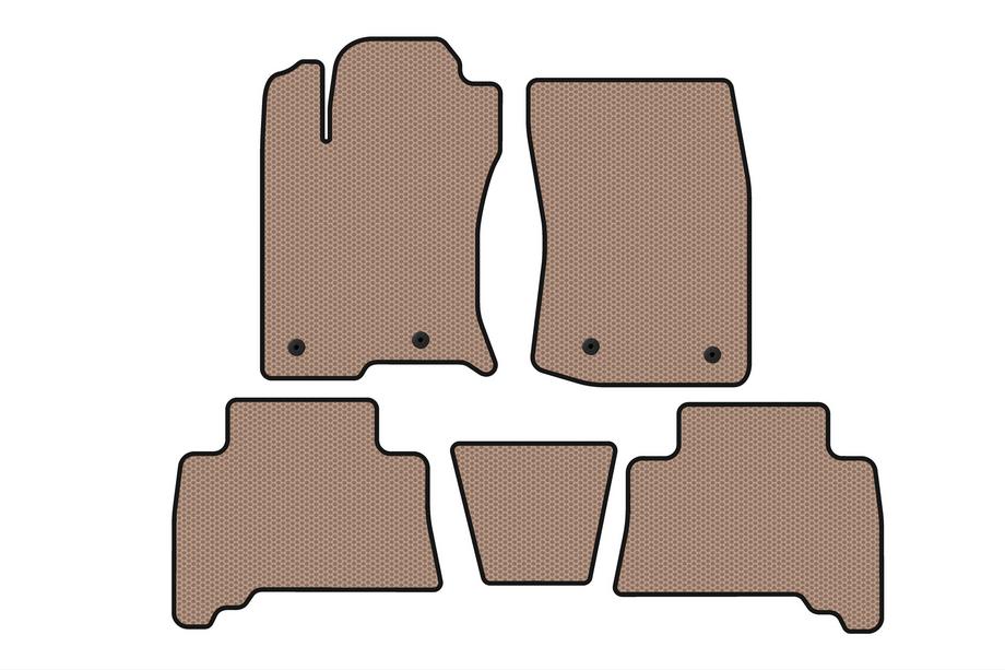 Toyota 4Runner 2009–2024 Rubberen automatten Carsuit (2009-2014, beige) Image
