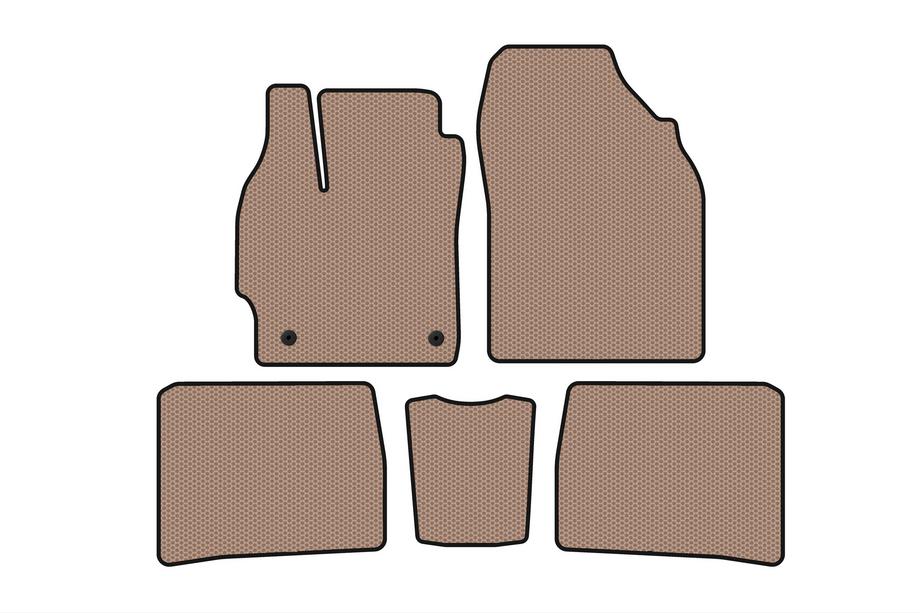 Toyota Prius 2009–2015 Rubberen automatten Carsuit (LB, beige) Foto 1