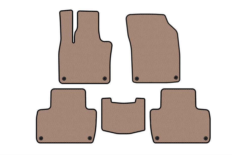 Volvo XC90 2015– Rubberen automatten Carsuit (2 rijen, beige) Image