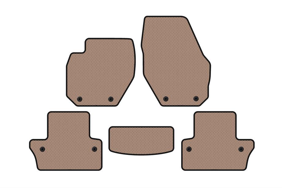 Volvo V60 2011–2018 Rubberen automatten Carsuit (SW, beige) Image