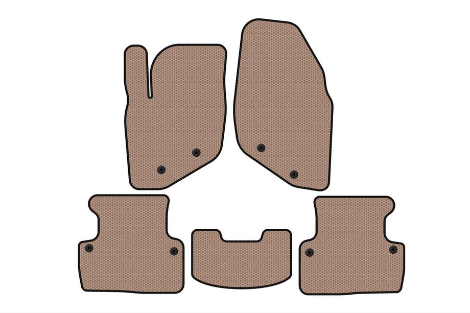 Volvo V70 2000–2007 Rubberen automatten Carsuit (Beige) Image