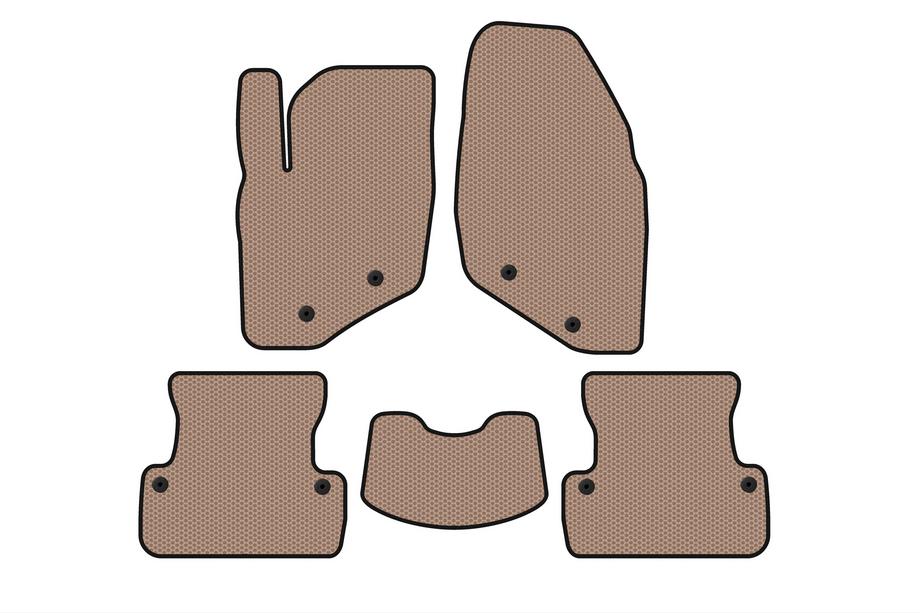 Volvo S60 2000–2009 Rubberen automatten Carsuit (SD, beige) Image