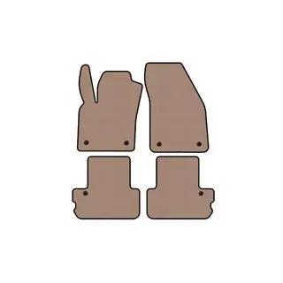 Rubbermatten Carsuit (Cabriolet, beige)