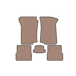 Rubberen automatten Carsuit (Beige) foto 1