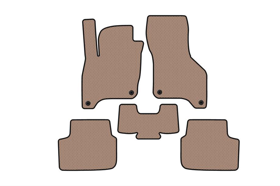 Volkswagen E-Bora 2019– Rubberen vloermatten Carsuit (SD, Elektro, beige) Image