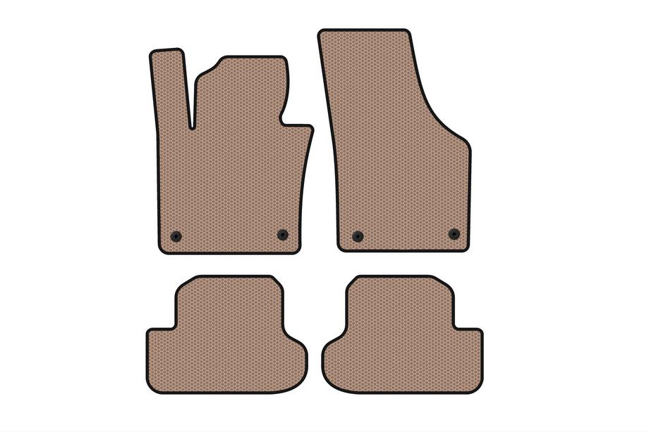 Volkswagen Beetle 2011–2015 Rubberen automatten Carsuit (HB, beige) Image