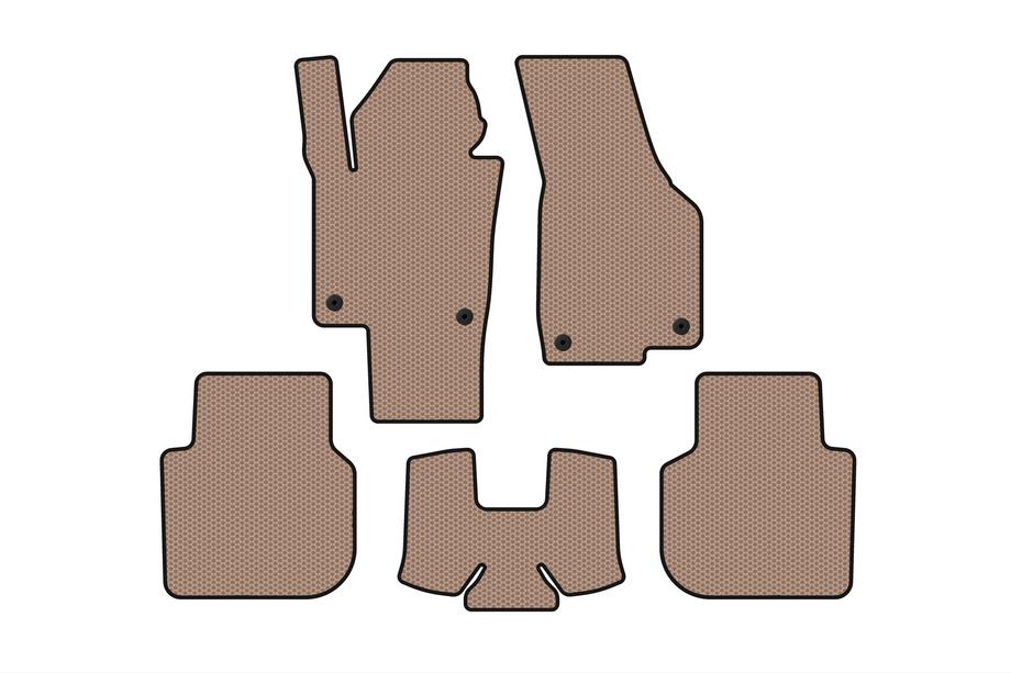Volkswagen Passat B8 2015–2023 Rubberen automatten Carsuit (2015-2019, SD, beige) Foto 1