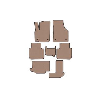 Rubberen automatten Carsuit (3 rijen, 7-zits, beige) foto 1