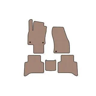 Rubberen automatten Carsuit (5-zits, beige) foto 1