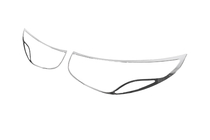 Hyundai IX-35 2010–2015 Chromen koplamp sierlijsten (2013-2015, 2 st., kunststof) foto 7