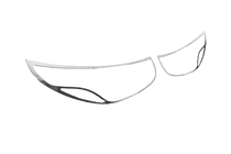 Hyundai IX-35 2010–2015 Chromen koplamp sierlijsten (2013-2015, 2 st., kunststof) foto 8