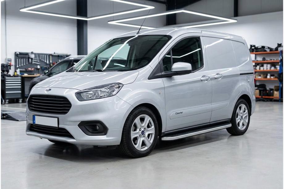 Ford Courier 2014–2023 Side steps Tayga Grey (set van 2, aluminium) Image