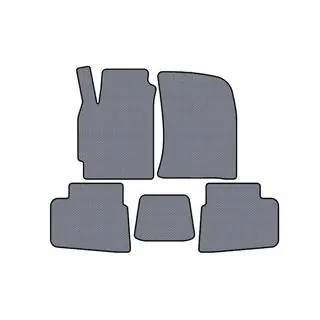 Rubberen automatten Carsuit (Grijs)
