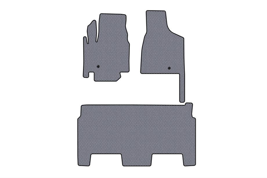 Dodge Grand Caravan V 2008–2020 Rubberen vloermatten Carsuit (2008-2020, 2 rijen, 8-zits/SXT-uitvoering, grijs) Image