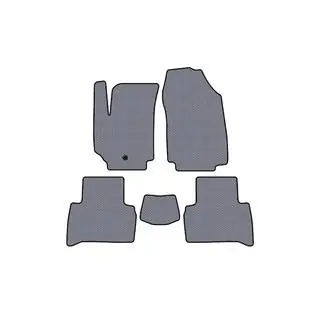 Rubberen automatten Carsuit (2007-2010, SW, grijs)