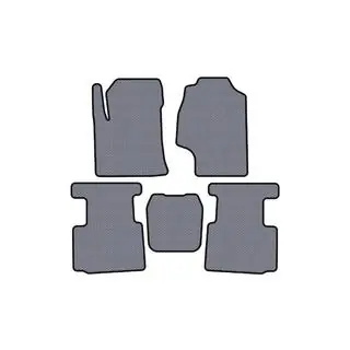 Rubberen automatten Carsuit (Grijs)