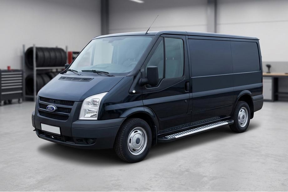 Ford Transit 2000–2014 Side steps Line (2 stuks, aluminium) Image