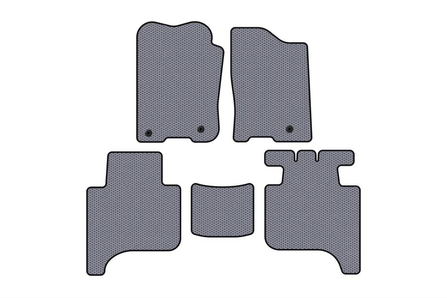 Infiniti QX56 2004–2010 Rubberen automatten Carsuit (2 rijen, 2004-2008, grijs) Image