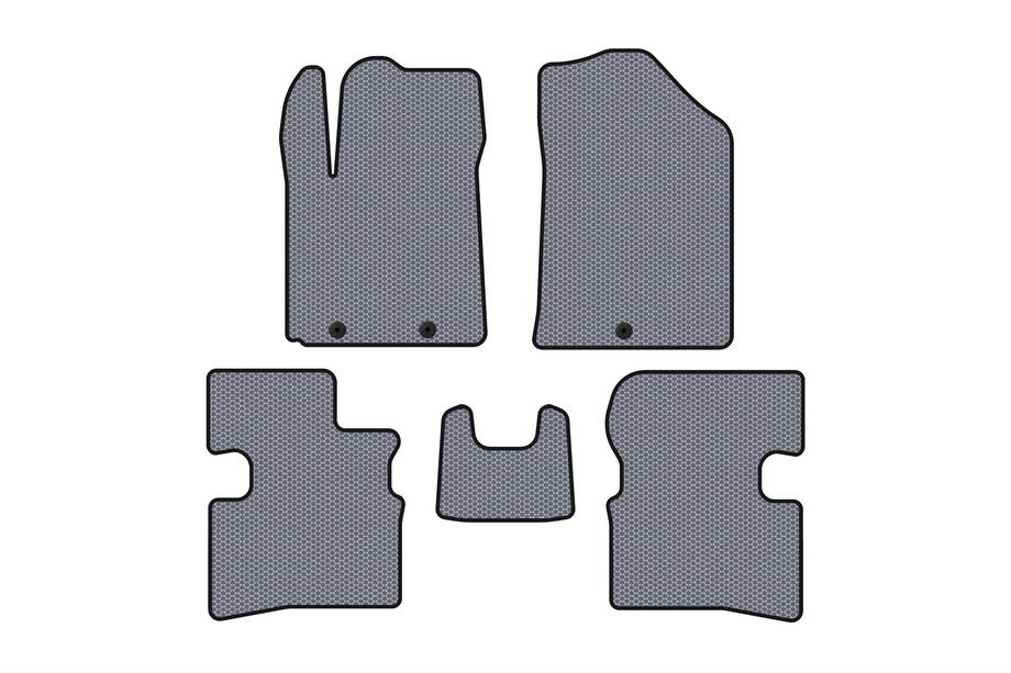 Kia Picanto 2004–2011 Rubberen automatten Carsuit (2009-2011, HB, grijs) Foto 1