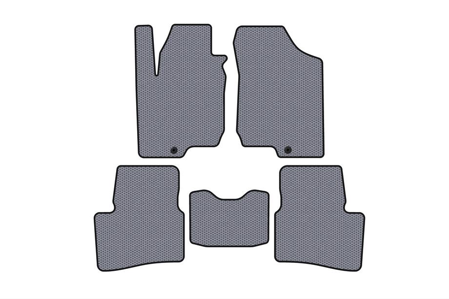 Kia Ceed 2007–2012 Rubberen automatten Carsuit (HB, 3-deurs, grijs) Image