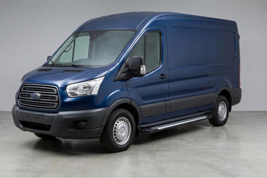 Ford Transit 2014– Side steps Line (2 stuks, aluminium) Image