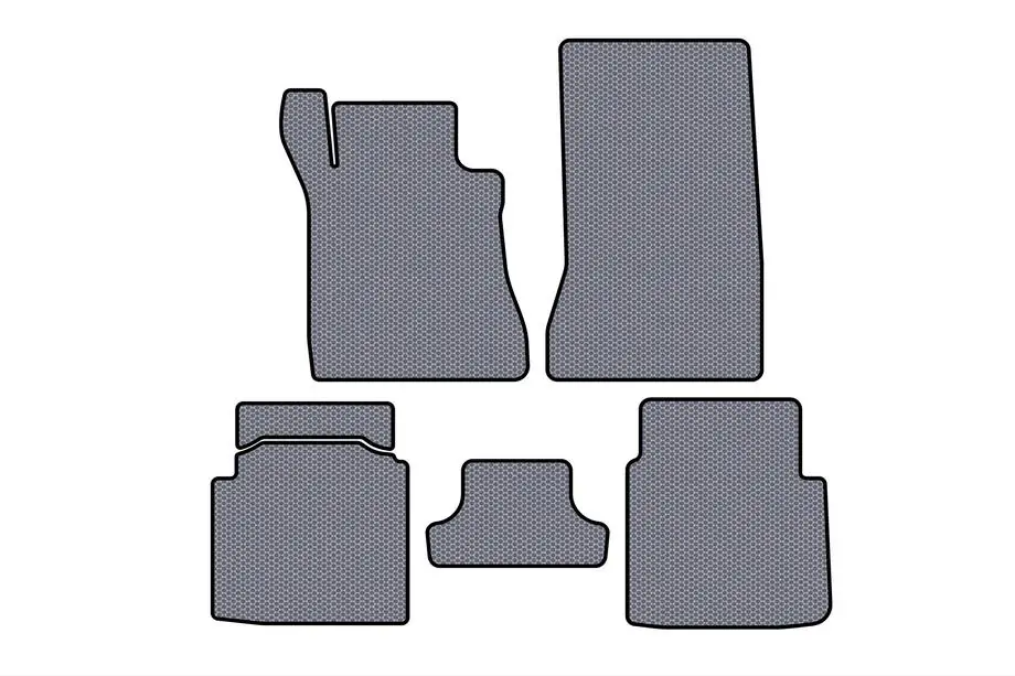 Mercedes S-klasse W126 1979–1991 Rubberen automatten Carsuit (SD, korte wielbasis, grijs) Image