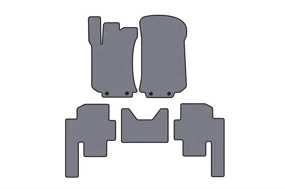 Mercedes R-klasse W251 2005–2017 Rubberen automatten Carsuit (2 rijen, grijs) Image