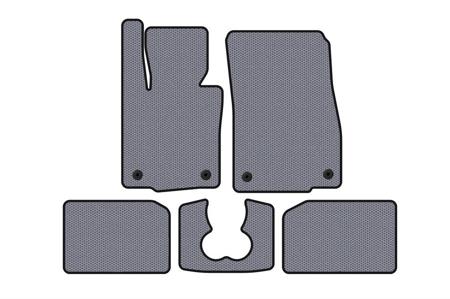 Mini Cooper F55/56/57 2014–2023 Rubberen matten Carsuit (voor S F55, 5-deurs, grijs) Foto 1