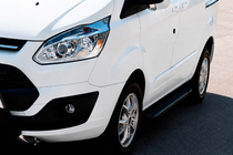 Ford Custom 2013–2022 Allmond Black zijtreden (2 st., aluminium) foto 1