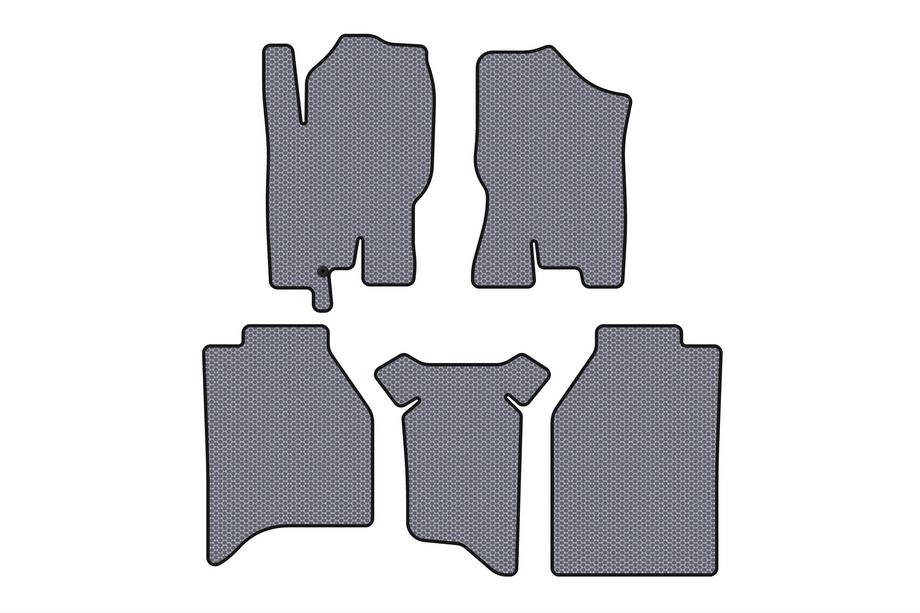 Nissan Navara 2006–2015 Rubberen automatten Carsuit (zonder bakken, grijs) Image