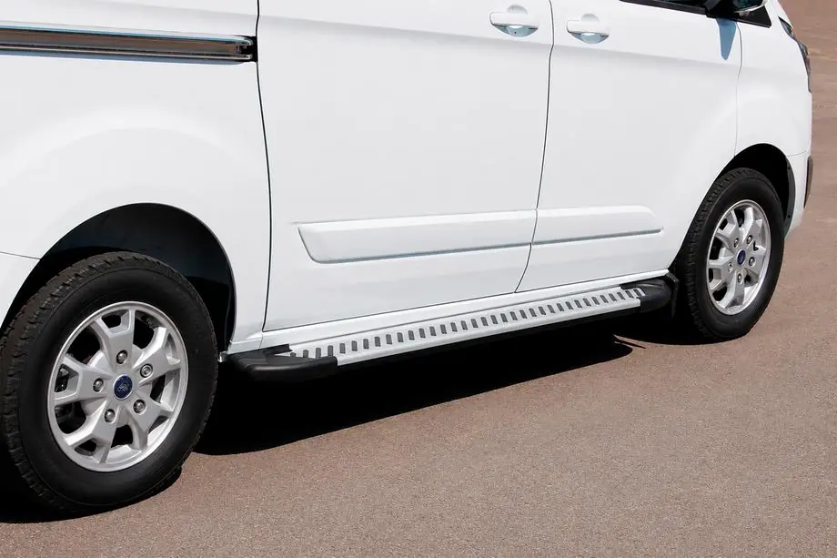 Ford Custom 2013–2022 Line side steps (set van 2, aluminium) Image