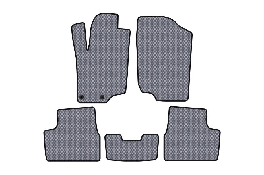 Peugeot 207 2006–2014 Rubberen automatten Carsuit (HB, 5-deurs, grijs) Image