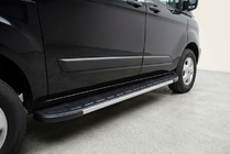 Ford Custom 2013–2022 Duru side steps (2 stuks, aluminium) Korte wielbasis foto 1