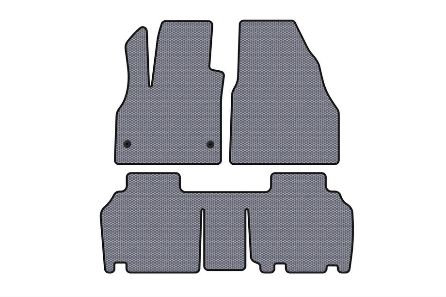 Renault Kangoo 2008–2020 Rubberen matten Carsuit (2 rijen, 5-deurs/7-zits, grijs) Image