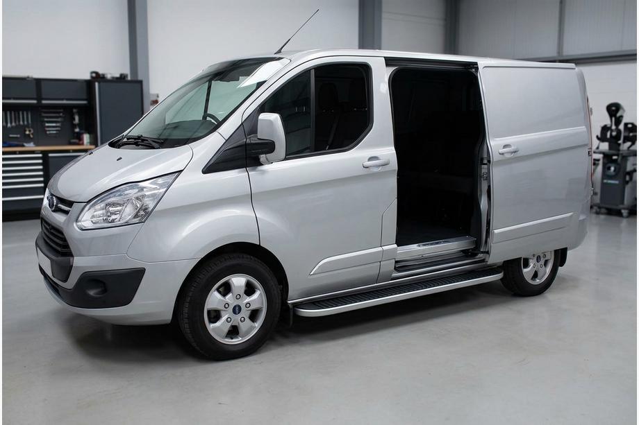 Ford Custom 2013–2022 Side steps Tayga Grey (set van 2, aluminium) Image
