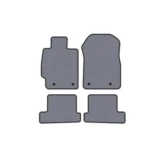 Rubberen automatten Carsuit (Coupé, grijs)