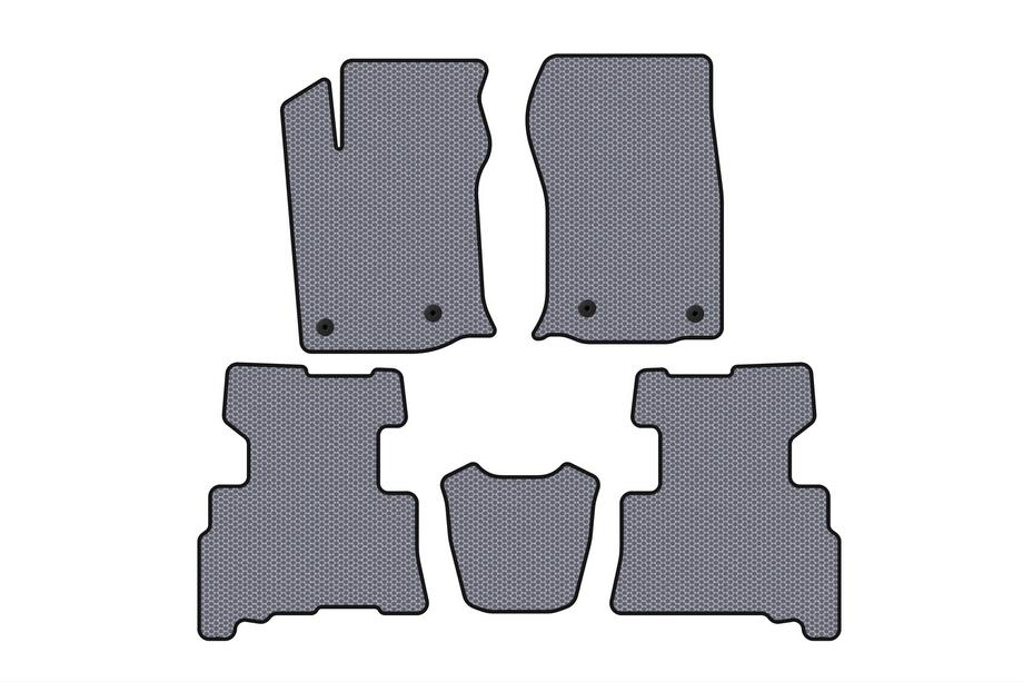 Toyota 4Runner 2009–2024 Carsuit rubber automatten (2 rijen, 2014-2024, 7-zits, grijs) Image