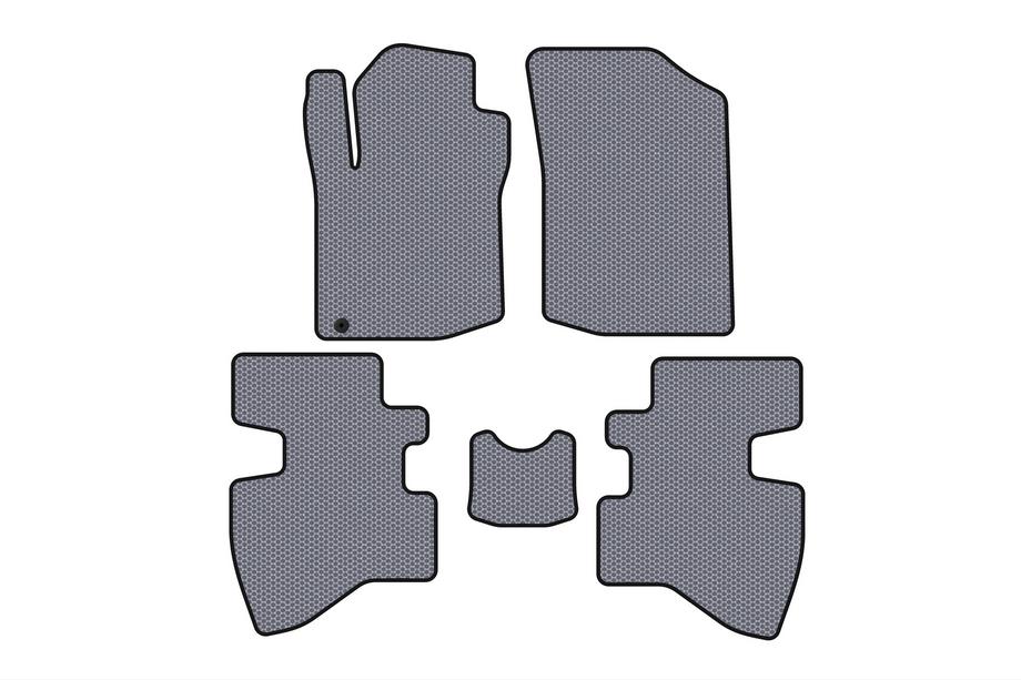 Toyota Aygo 2007–2014 Rubberen automatten Carsuit (2007-2009, HB, 3-deurs, grijs) Foto 1