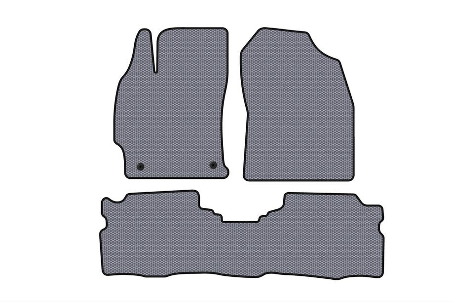 Toyota Prius 2015–2022 Rubberen automatten Carsuit (LB, Hybrid, grijs) Image
