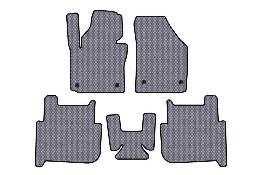 Volkswagen Touran 2003–2010 Rubberen automatten Carsuit (2 rijen, 2006-2010, 7-zits, grijs) Foto 1