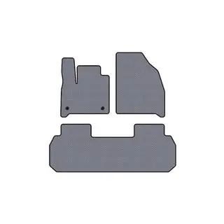 Rubberen automatten Carsuit (2 rijen, grijs)