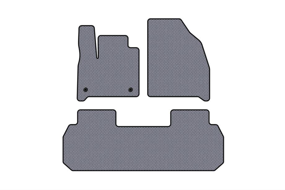 Chevrolet Traverse 2017– Rubberen automatten Carsuit (2 rijen, grijs) Image