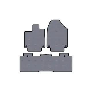 Rubberen automatten Carsuit (2 rijen, grijs)