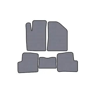 Rubberen automatten Carsuit (Grijs)