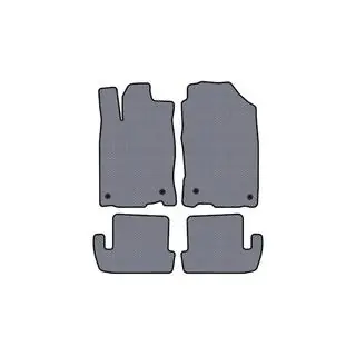 Rubberen automatten Carsuit (Grijs)