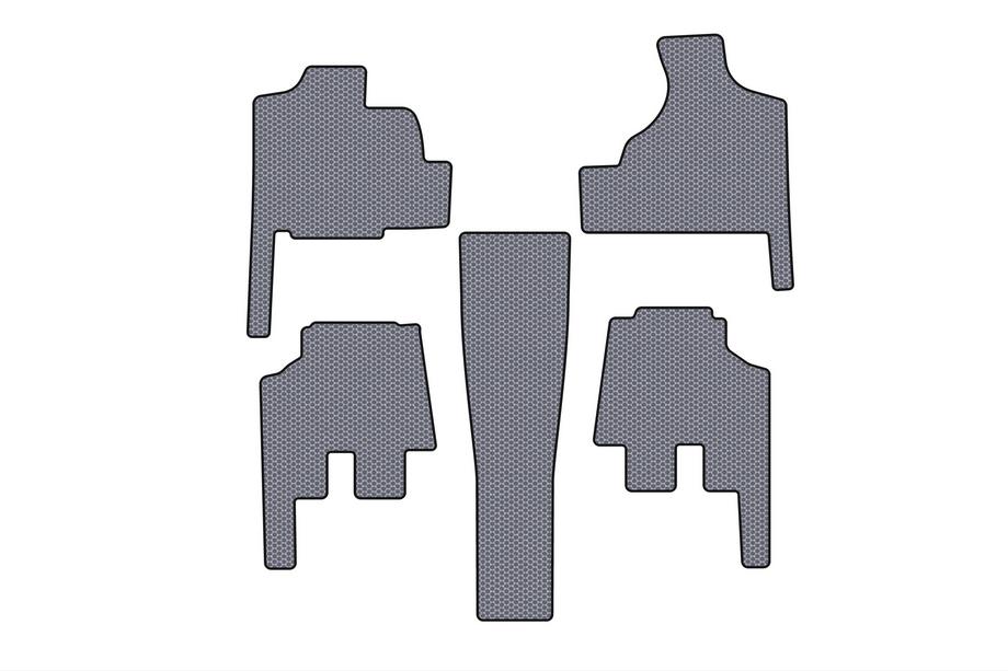 Chrysler Voyager 2001–2007 Carsuit rubber automatten voor het interieur (voor Grand Voyager, automaat, grijs) Image