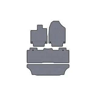 Rubberen automatten Carsuit (3 rijen, grijs)